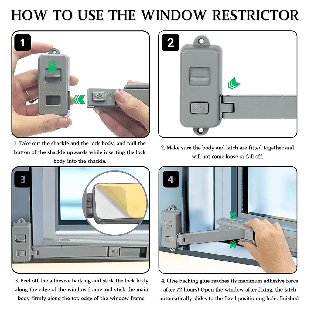قفل أمان ذكي للنوافذ
